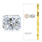 1ct Radiant Cut 14K Solid Gold Halo Ring DE VS1 VVS Excellent Cut IGI Certified Lab Grown Diamond Bridal Wedding Band Ring